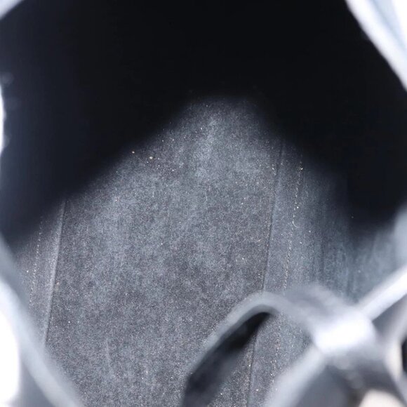 GUCCI Bamboo Shoulder Bag Leather Black Gold - Picture 13 of 15